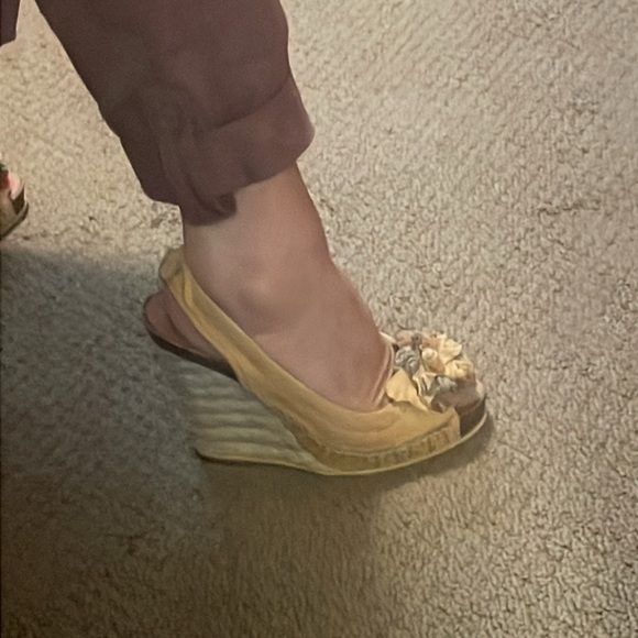 MISS SIXTY TAMARA LEATHER WEDGES SZ 38 WORN ONE TIME - Picture 11 of 15